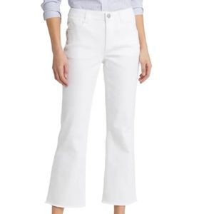 Wit & Wisdom 'Ab'Solution Frayed High Waist Ankle Flare Jeans